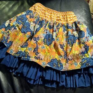 PERSNICKETY BOUTIQUE Floral Multicolor Skirt SZ.12 YRS